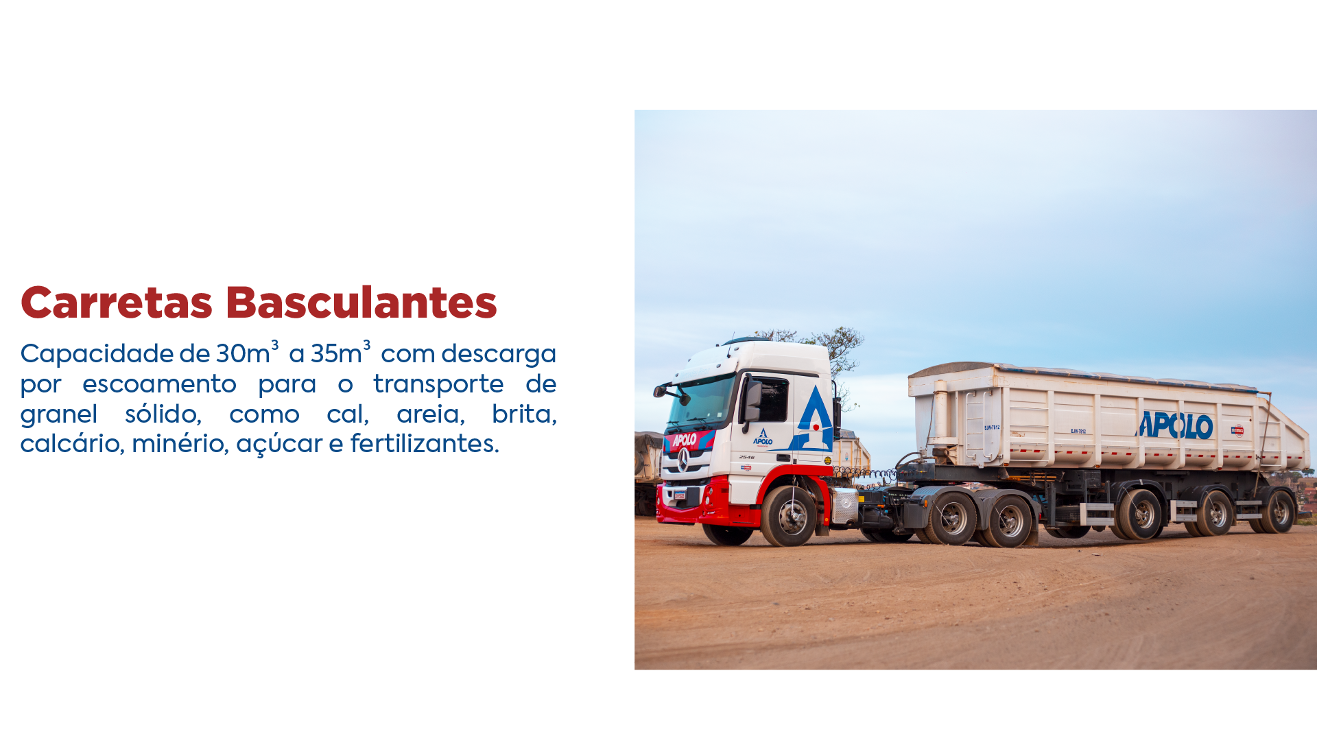 FROTA APOLO TRANSPORTES - CARRETAS BASCULANTES