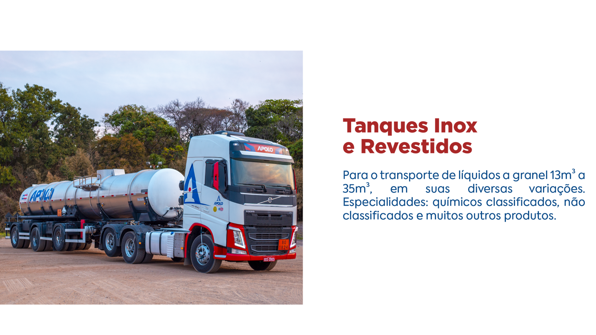 FROTA APOLO TRANSPORTES - TANQUES INOX E REVESTIMENTOS
